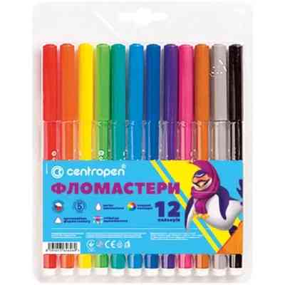 Фломастеры Centropen 7550/12 COLOUR WORLD, 12 colors (7550/12 ТП) Винница