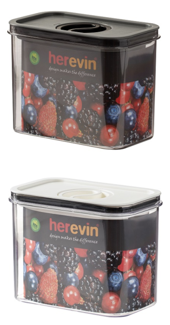 Контейнер HEREVIN Canister-Vacuum Lid-White-Black 1.2 л (161179-000) (7077942) Киев - изображение 1