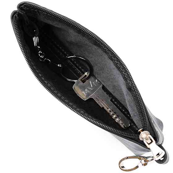 Ключниця з монетницею GRANDE PELLE 11371 Чорний Київ