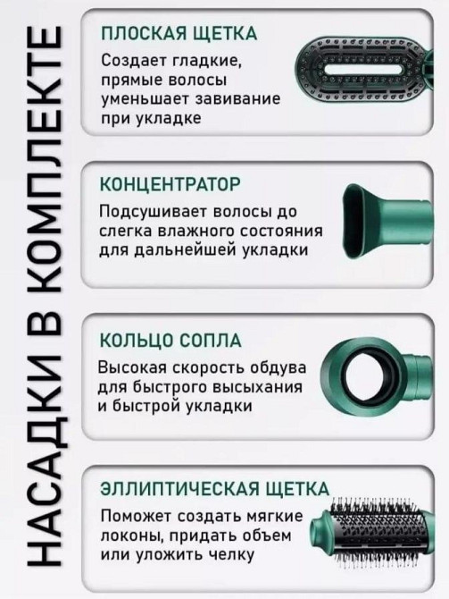 Фен-щітка VGR V-493 4в1 для укладання волосся повітряний стайлер 2 режимами нагріву 1000 Вт Одеса - фото 8