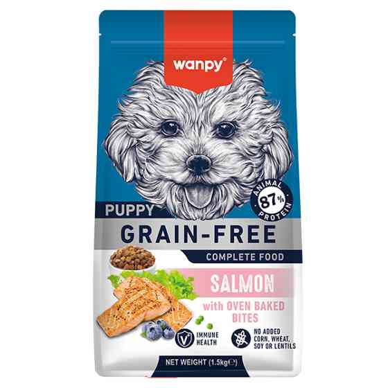 Wanpy Puppy Grain Free Salmon ВАНПИ ЛОСОСЬ ДЛЯ ЩЕНКОВ сухой беззерновой корм Киев
