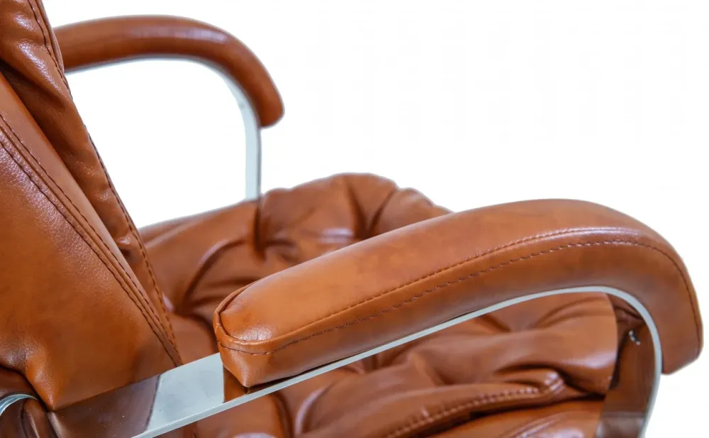 Офисное Кресло Руководителя Richman Venice Madras Cognac Хром М3 MultiBlock Коричневый Днепр - изображение 6