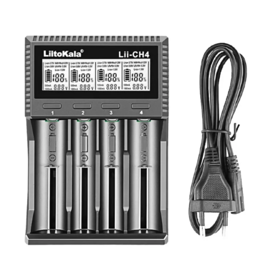 Зарядное устройство LiitoKala Lii-CH4 LCD Type-C (Li-ion IMR LiFe NiMH) (на 4 аккумулятора) Киев