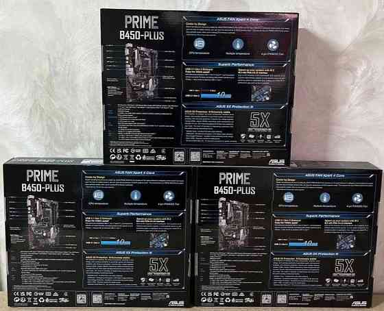 Материнская Плата: ASUS PRIME B450- PLUS . Новая ! Киев