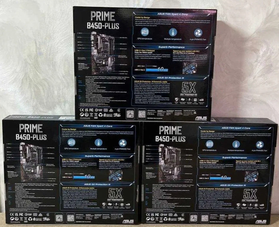 Материнская Плата: ASUS PRIME B450- PLUS . Новая ! Киев - изображение 2