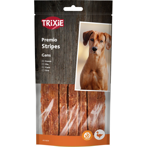 Ласощі Trixie Premio Stripes Goose для собак з гусаком 65 г Київ - фото 1