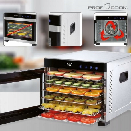 Дегідратор та сушарка для харчових продуктів з дисплеєм та таймером Profi Cook PC-DR (1218) Нововолинськ - фото 10