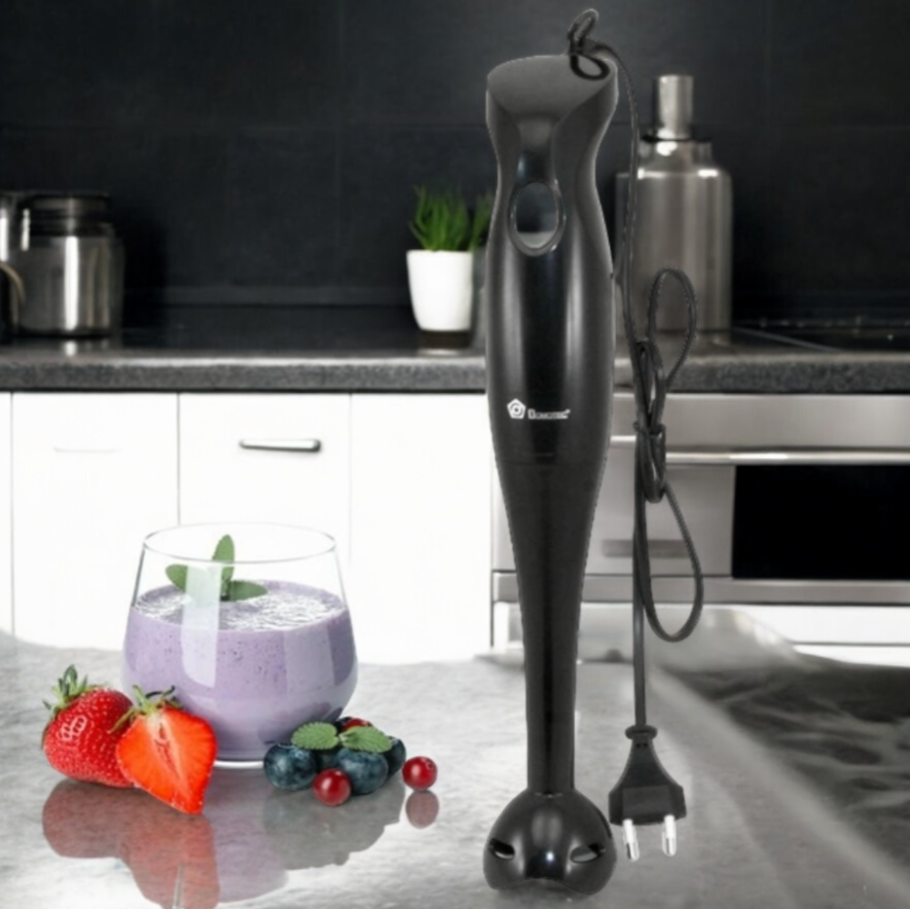 Занурювальний блендер DOMOTEC MS-5105, 400Вт, пластик, склянка 600 мл для подрібнення та приготування страв. Одеса - фото 1