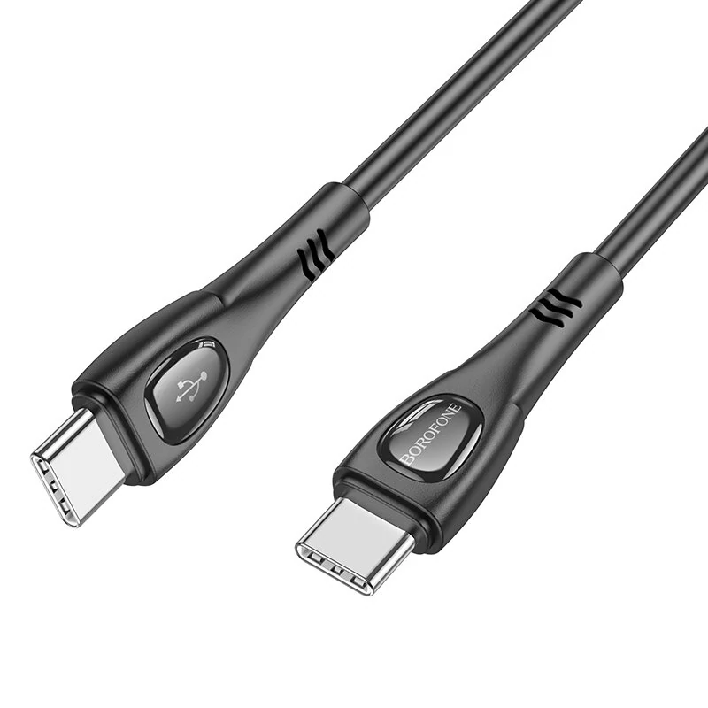 Кабель BOROFONE BX98 Type-C to Type-C Superior 60W charging data cable Black Київ - фото 3