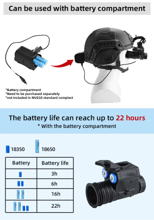 Монокуляр нічного бачення NVG50 2.5k 45° Wi-Fi 940нм (до 600м у темряві) Вінниця - фото 9