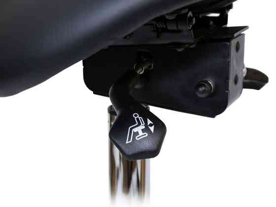 Стілець-сідло для майстра 4008, роздільне сидіння, 2 регулювання Білий Київ