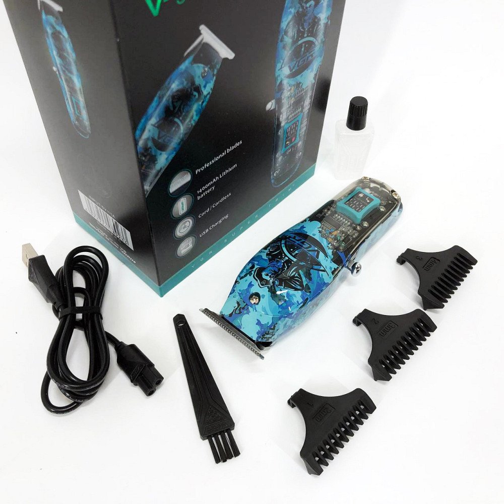 Машинка для стрижки волосся з регульованою довжиною VGR, Машинка для стрижки акумуляторна AR-89 Львів - фото 12