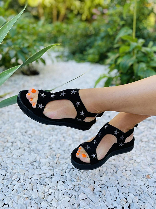 Olli БосонІжки жіночі OLLI Л-3-21747 чорні (літо, замша натуральна) (3654) лише 39р. Коломыя - изображение 9