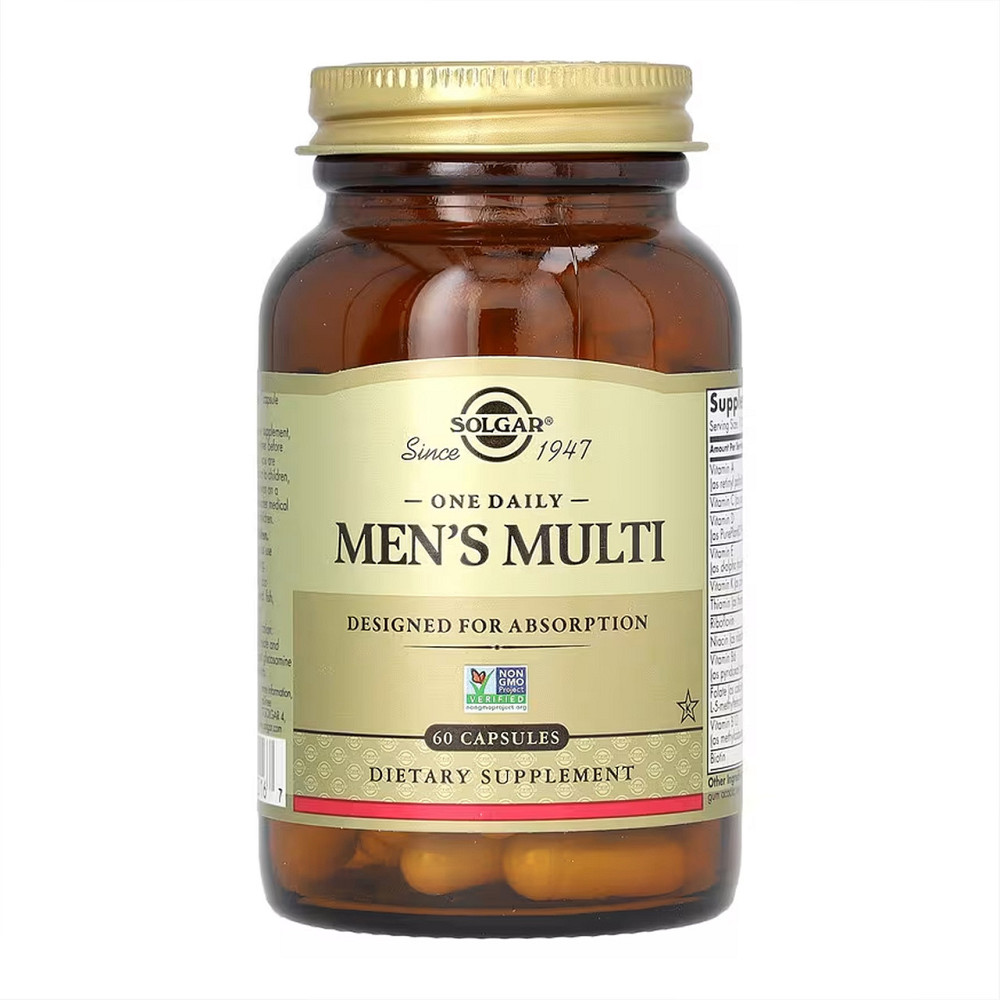 Вітаміни для чоловіків Solgar One Daily Men's Multi 60 капсул Київ - фото 3