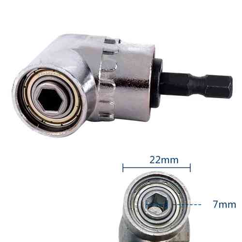 Кутовий адаптер для шуруповерта 105град, насадка для дрилі 1/4, магнітна Вінниця