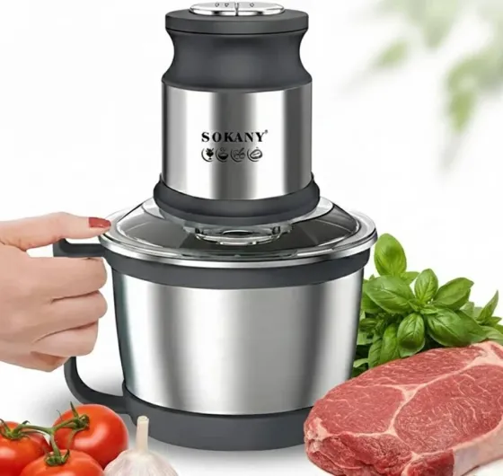 Измельчитель-блендер-чоппер SK-7027, 800 Вт, чаша 3 л, нержавеющая сталь, 4 ножа Одесса