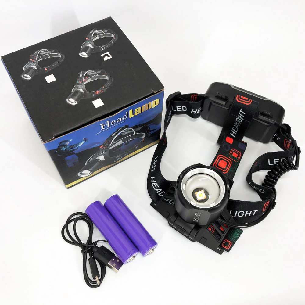 Мощный фонарик светодиодный на голову PLD-T115-PM30-TG, Налобный фонарь для рыбалки кемпинга MT-29 Киев - изображение 5