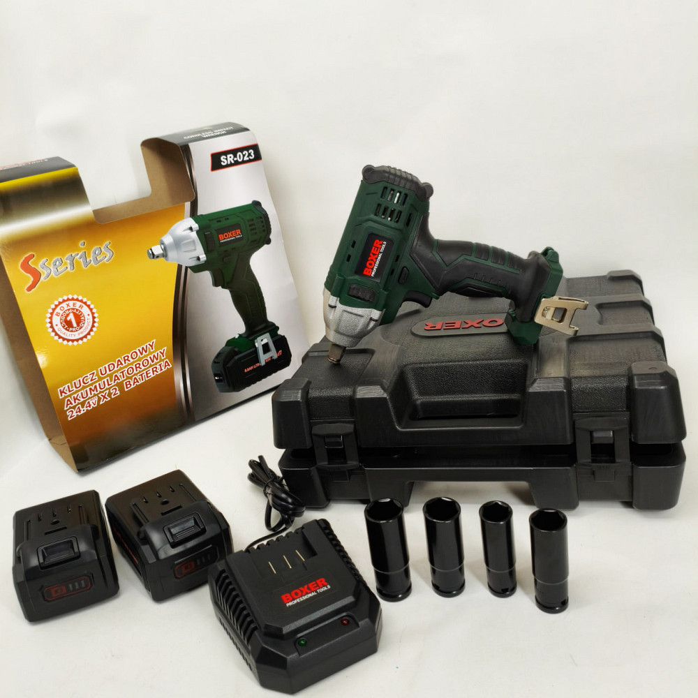 Гайковерт професійний акумуляторний 2400 об/хв Boxer SR-023 для автосервісу YB-75 Львів - фото 7