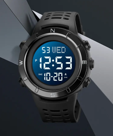 Чоловічий спортивний годинник Skmei 2015 (Чорний з чорним циферблатом) Вінниця