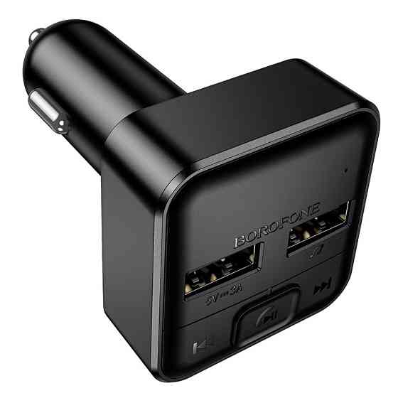 АЗП з FM-модулятором BOROFONE BC63 Selecto car BT FM transmitter Black Одеса