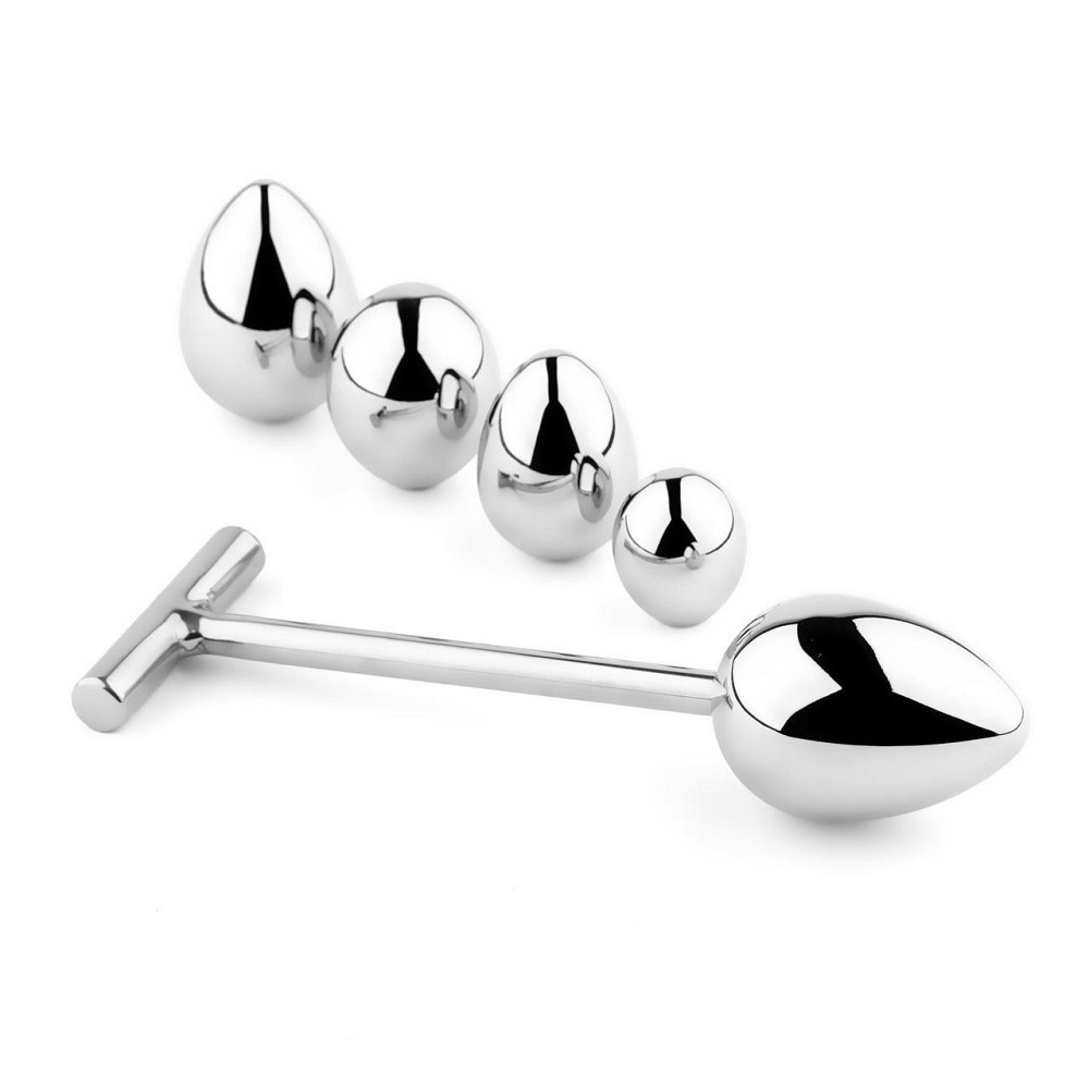 Анальная пробка со сменными элементами – Jewellery Metal Anal Plug No. 3 Sex Aura Киев - изображение 1
