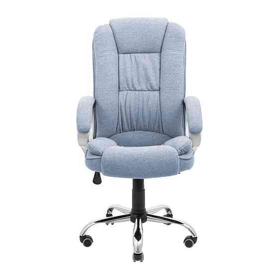 Офисное кресло руководителя Richman California Хром M1 Tilt Голубой Днепр