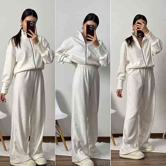 Женский теплый базовый костюм двойка: кофта и штаны турецкая ангора Одесса