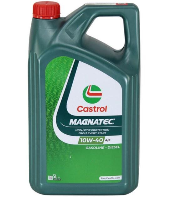 Castrol MAGNATEC 10W-40 A/B 5L 15F7D2 — Напівсинтетична моторна олива з технологією DUALOCK для надійного захисту двигуна Ковель - фото 1