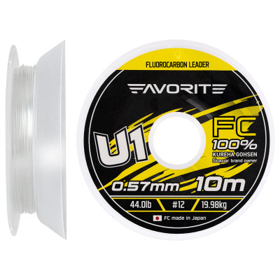 Флюорокарбон Favorite U1 FC 10m 12/0.57mm 44.0lb/19.98kg (1693.11.89) Вінниця - фото 1