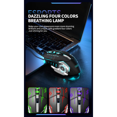 Мышка XO M10 Wireless Black/Silver (M10 Black+Silver) Винница - изображение 5