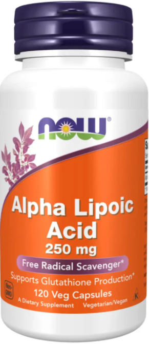 Альфа-липоевая кислота Now Foods Alpha Lipoic Acid 250mg 120 вег капс Киев - изображение 1