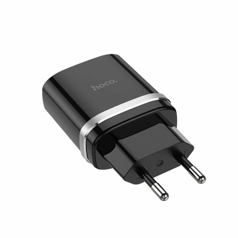 Мережевий зарядний пристрій HOCO C12Q Smart QC3.0 charger set(Micro) 18W Black Київ - фото 2