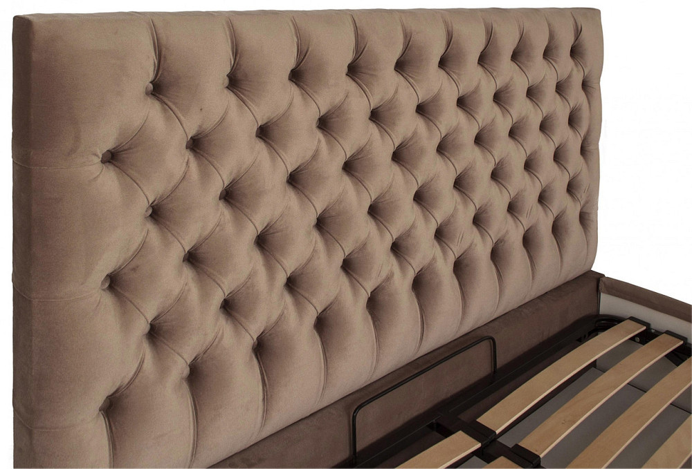 Кровать Cambridge Comfort 120 х 200 см Missoni 04 С подъемным механизмом и нишей для белья Светло-коричневый Днепр - изображение 9