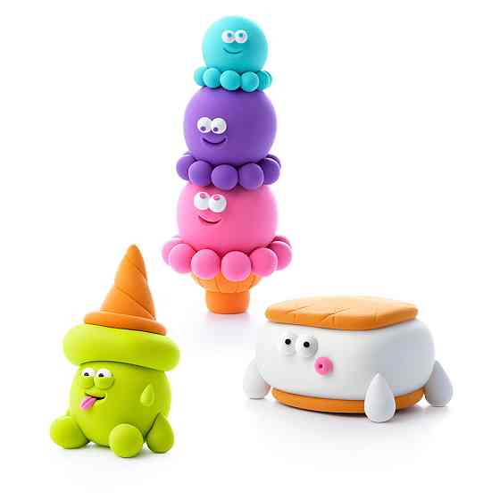 Набір пластиліну Ліпака – Файні морозивка: Кульконавти, Єті Сендвіч, Ріжок Кувирок Дніпро