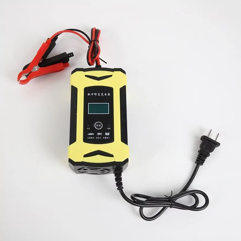 Автомобильное зарядное устройство Foxsur 12V 6A для аккумуляторов c LCD дисплеем (Желтый) Винница - изображение 3