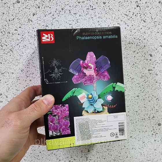 Конструктор Квітка в горщику "Фаленопсис чарівний" 153 деталі 33020 Flower Collection Хмельницький