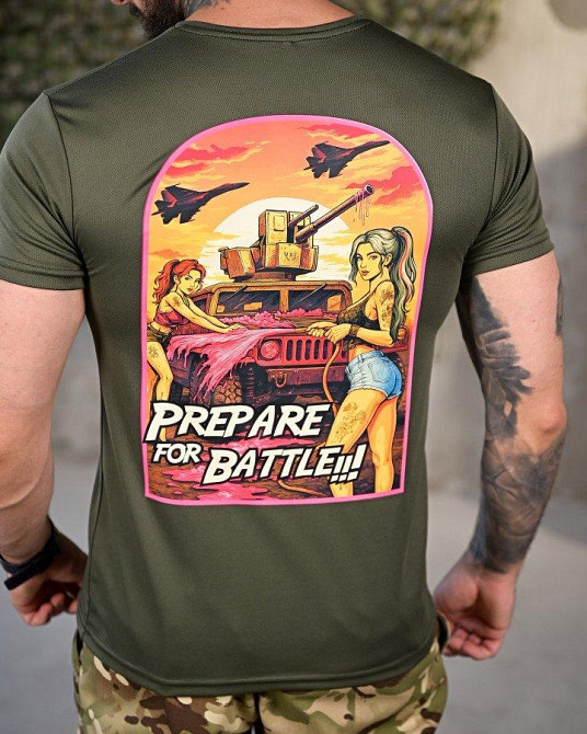 Тактическая потоотводящая футболка battle oliva ПП4650 Одесса - изображение 4