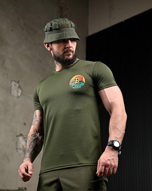 Тактична потовідвідна футболка Revo oliva ПП7726 Одеса - фото 5