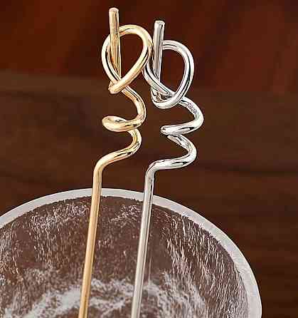 Шпилька для волос палочка металлическая 17,7 см золотистая для пучка Киев