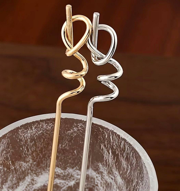 Шпилька для волос палочка металлическая 17,7 см золотистая для пучка Киев - изображение 3