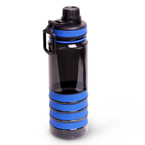 Пляшка спортивна 750мл трітан чорний/синій KAMILLE 2302 Житомир - фото 4