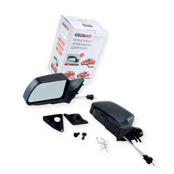 Зеркало 2109, 21099, 2113, 2114, 2115 заднего вида наружное черное (к-кт 2 шт) 2108, Мукачево