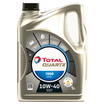 Моторна олива Total QUARTZ DIESEL 7000 10W-40 5л (TL 216681) Вінниця - фото 1