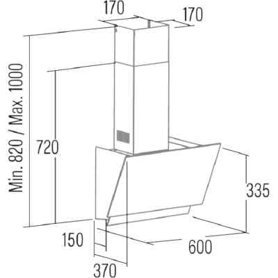 Витяжка кухонна Cata JUNO 6000 GBK (02027700) Вінниця