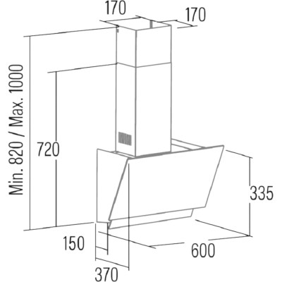 Витяжка кухонна Cata JUNO 6000 GBK (02027700) Вінниця - фото 2