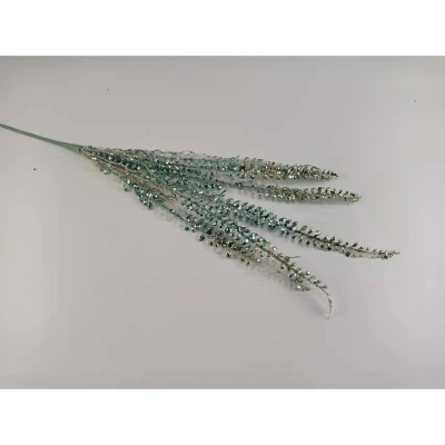 Декоративна гілка YES! Fun Папороть 85 см, бірюза, гліттер (974581) Вінниця - фото 1