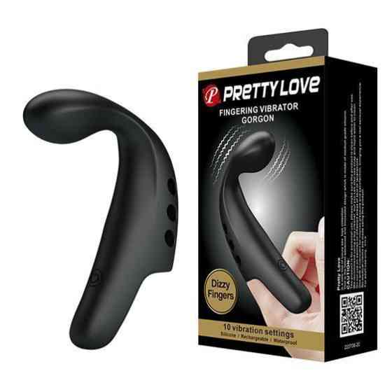 Вібронасадка на палець - Pretty Love Fingering Vibrator Gordon Black Sex Aura Київ