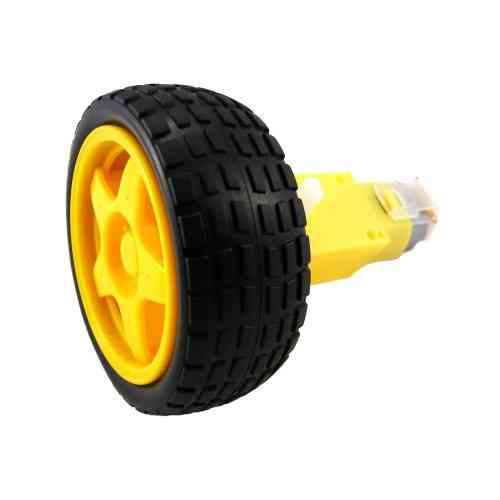 Мотор-редуктор с колесом 6.6 см для роботов Arduino Киев