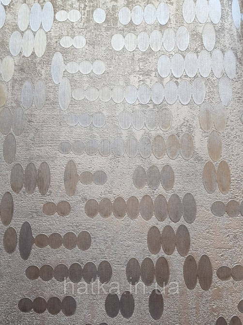 Шпалери вінілові на паперовій основі Zambaiti C88131 ABITAT лофт геометрія овали кола рудий під мідь Київ - фото 1