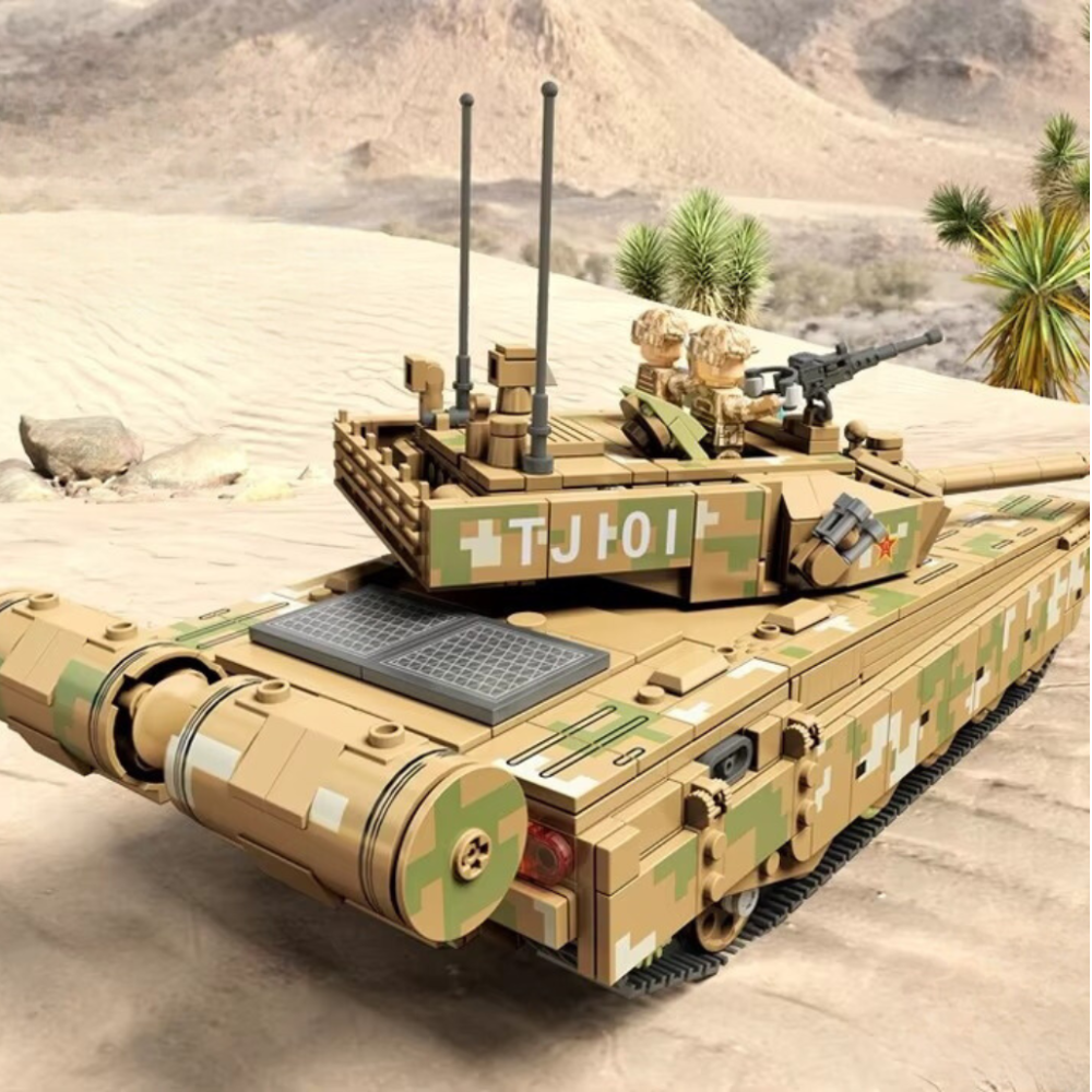 Конструктор детский игровой Танк 99A военный на 1309 деталей, хаки Каменец-Подольский - изображение 3